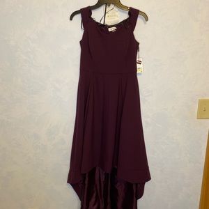 Calvin Klein Women's Sweetheart Off-The-Shoulder Gown Purple Size 2